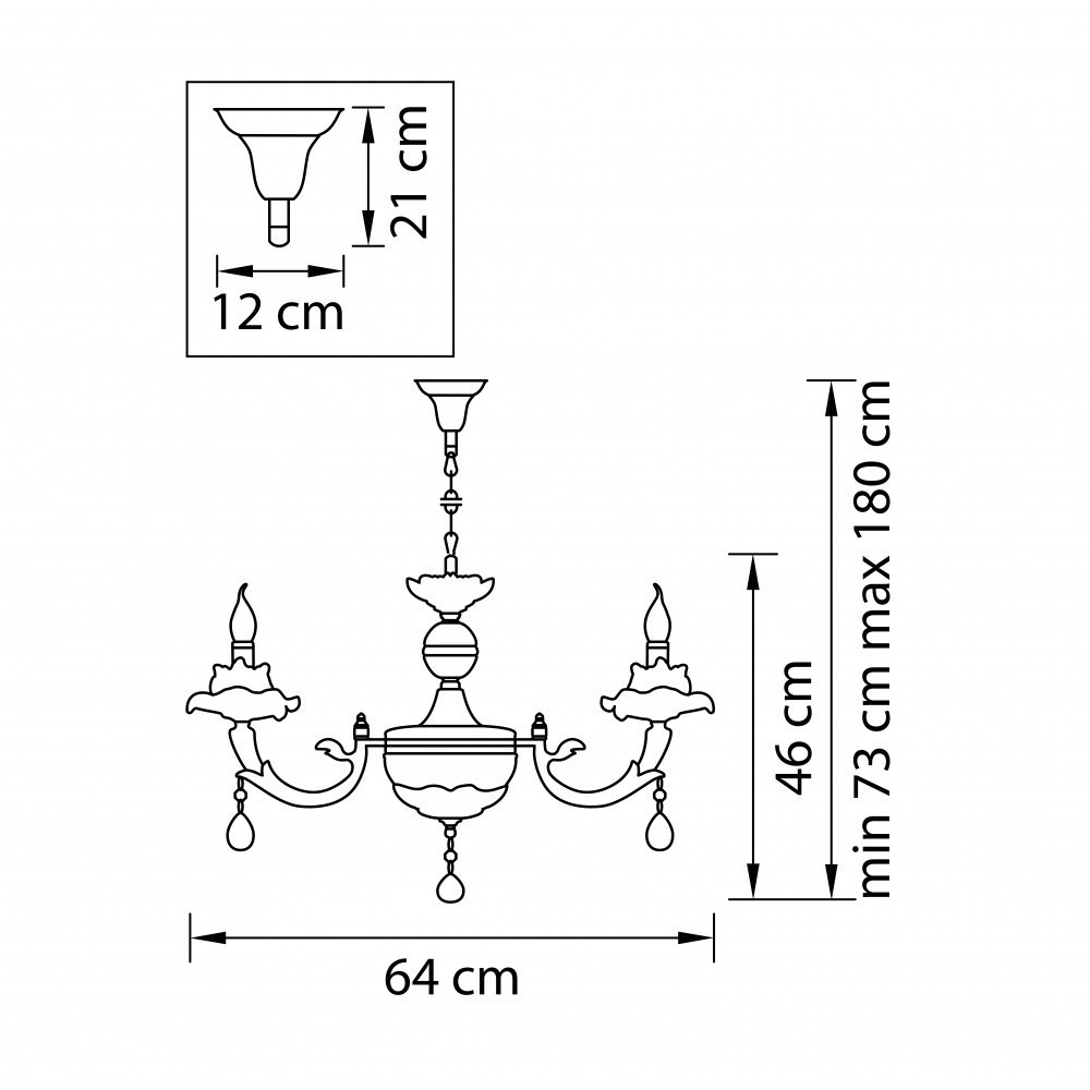 Lightstar (MD89523/6) Люстра ANEMONE 6x40W E14 Silver (в комплекте) Lightstar (MD89523/6) Люстра ANEMONE 6x40W E14 Silver (в комплекте)